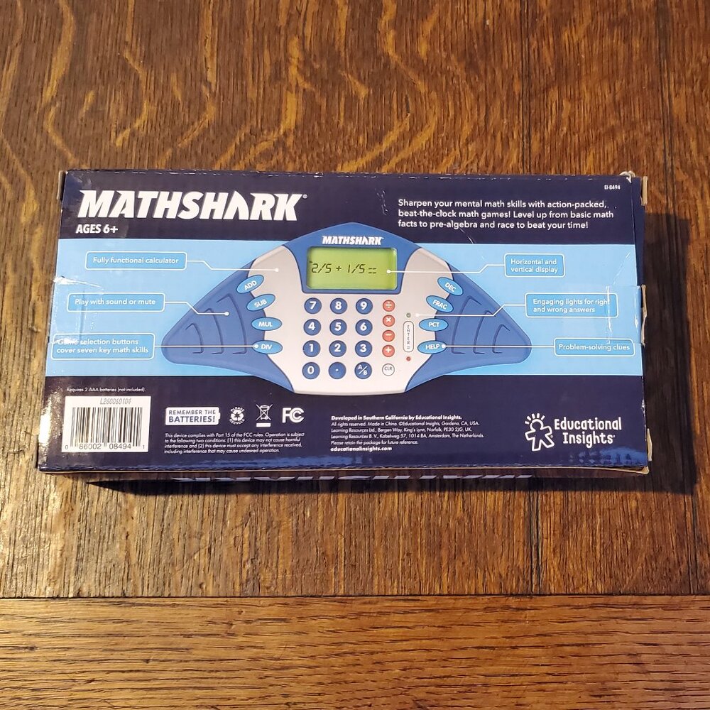 MathShark Portable Electronic Math Game Math Practice Fun Engaging - Picture 4 of 6